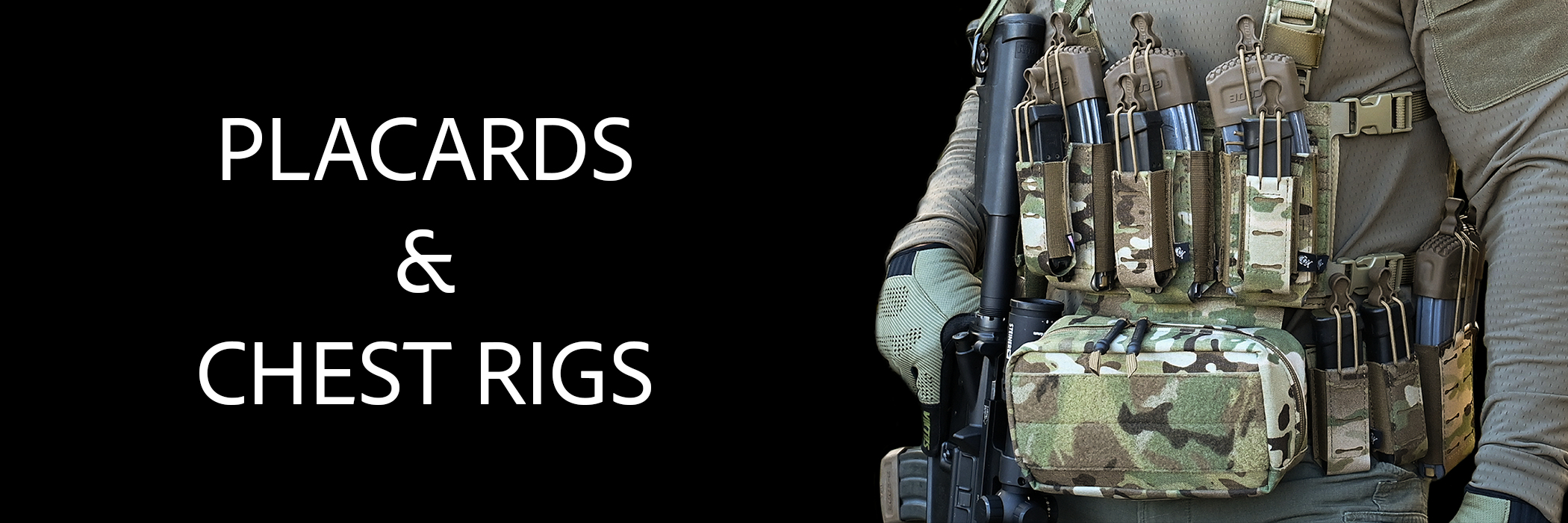 Placards and Chest Rigs - tactical holsters and equipment